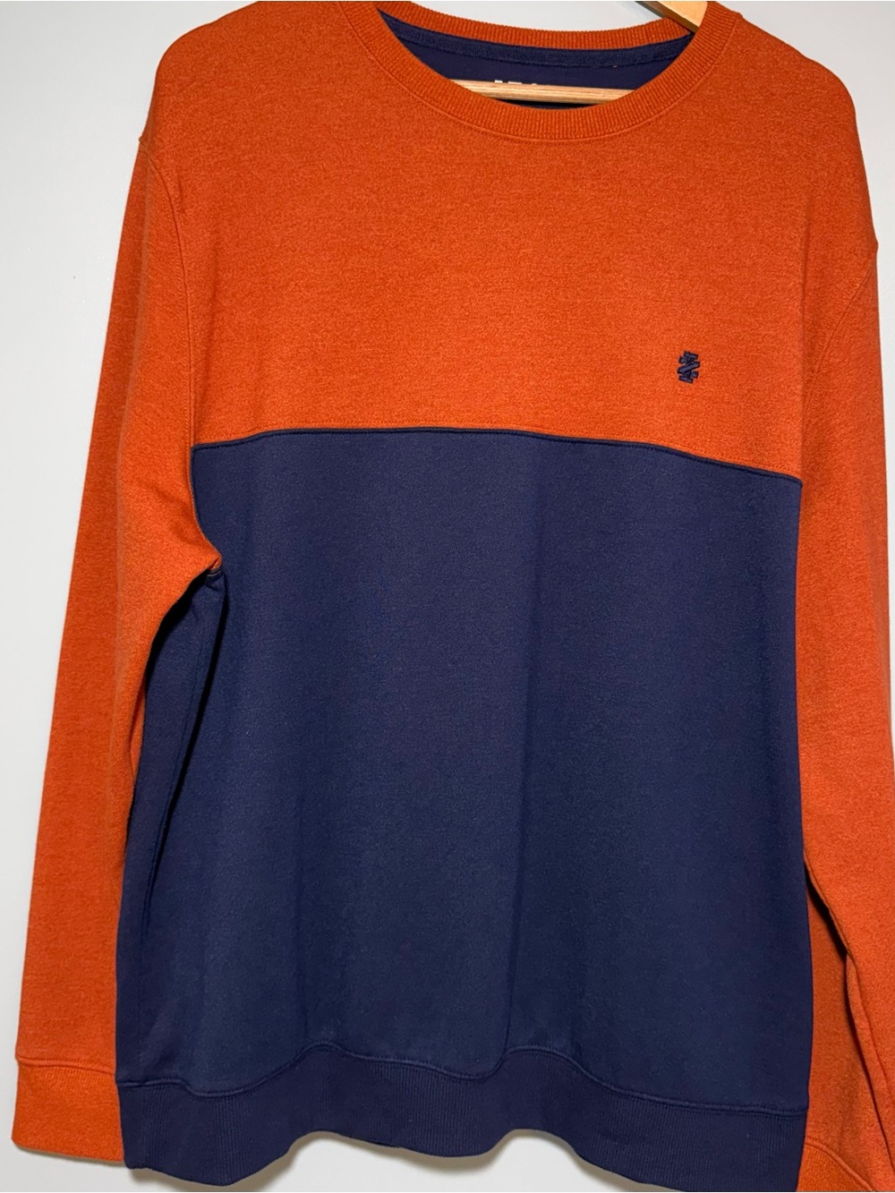 IZOD Advantage Performance Colorblock Crewneck Fleece Sweatshirt